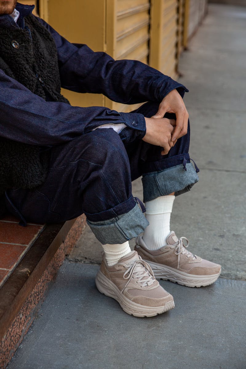 grasshopper white leather sneakers